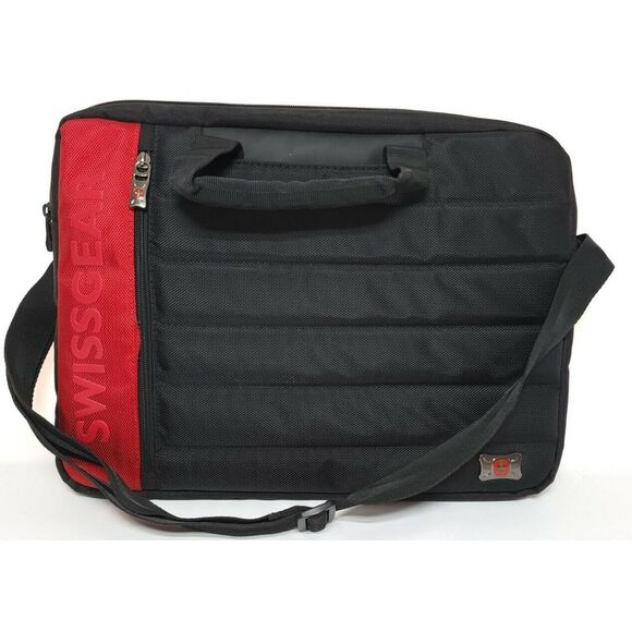 Wenger Swiss Gear  17" Laptop Carrying Slimcase Black/Red Computer Luggage - Picture 1 of 7